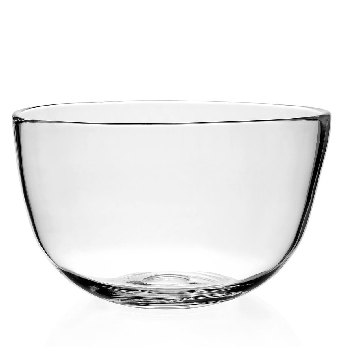 William Yeoward Whitney Deep Bowl 13" / 33cm, handmade crystal, on a white background