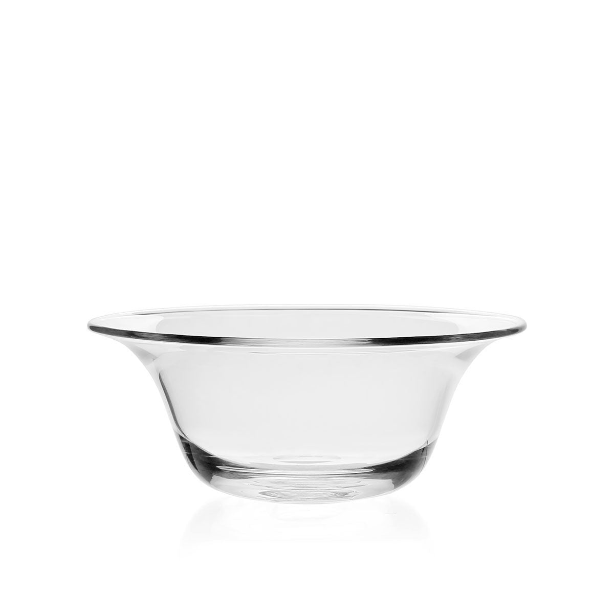 William Yeoward Whitney Salad Bowl 9 ½" / 240mm, handmade crystal, on a white background
