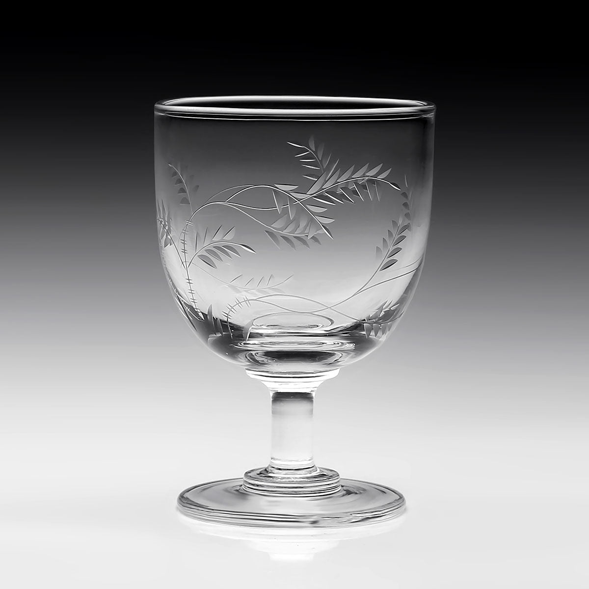 William Yeoward Wisteria Goblet, handmade crystal, detail view