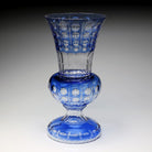 William Yeoward Xenia Light Blue Vase in Light Blue, handmade crystal, on a white background