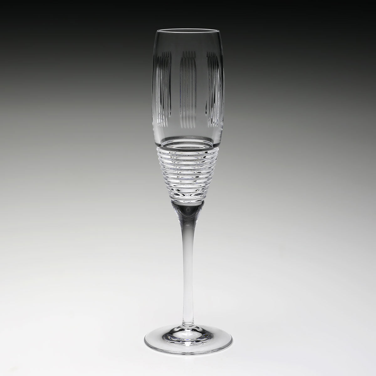 William Yeoward Zelda Champagne Flute, handmade crystal, detail view