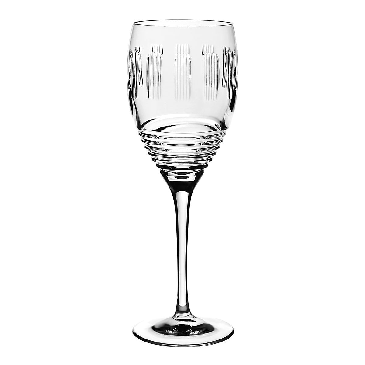 William Yeoward Zelda Goblet, handmade crystal, on a white background