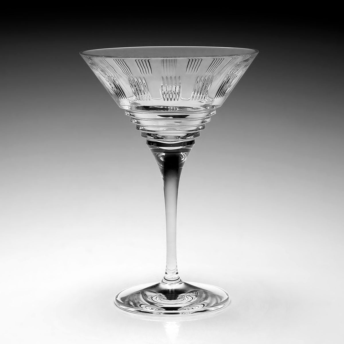 William Yeoward Zelda Martini, handmade crystal, detail view