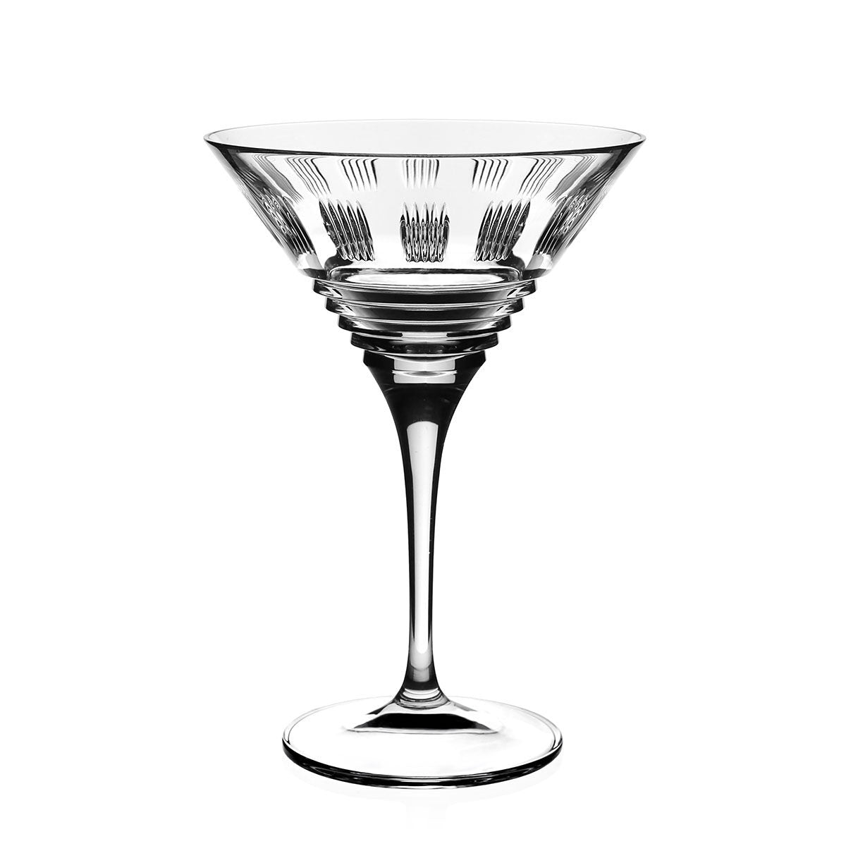 William Yeoward Zelda Martini, handmade crystal, on a white background