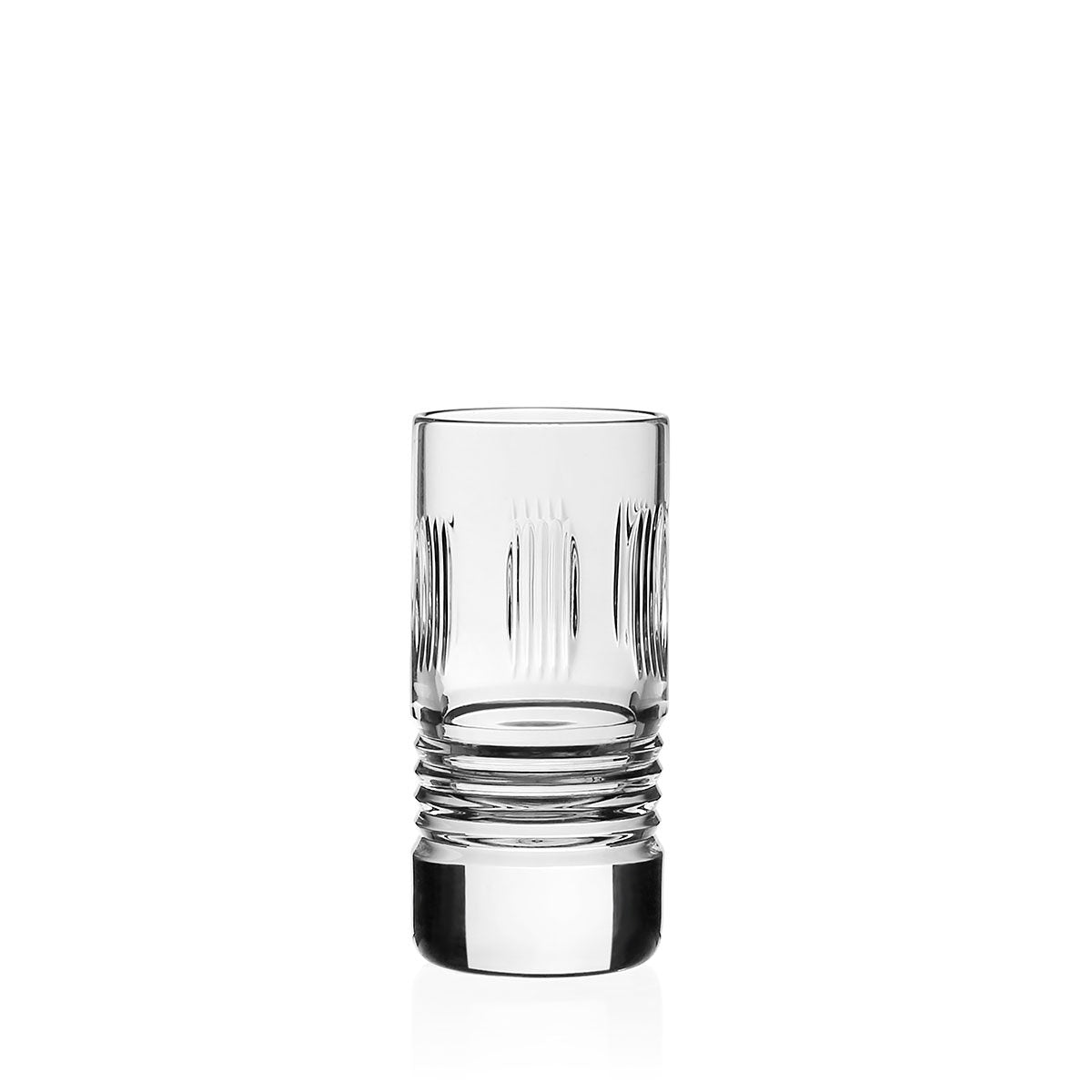 William Yeoward Zelda Shot Tumbler, handmade crystal, on a white background