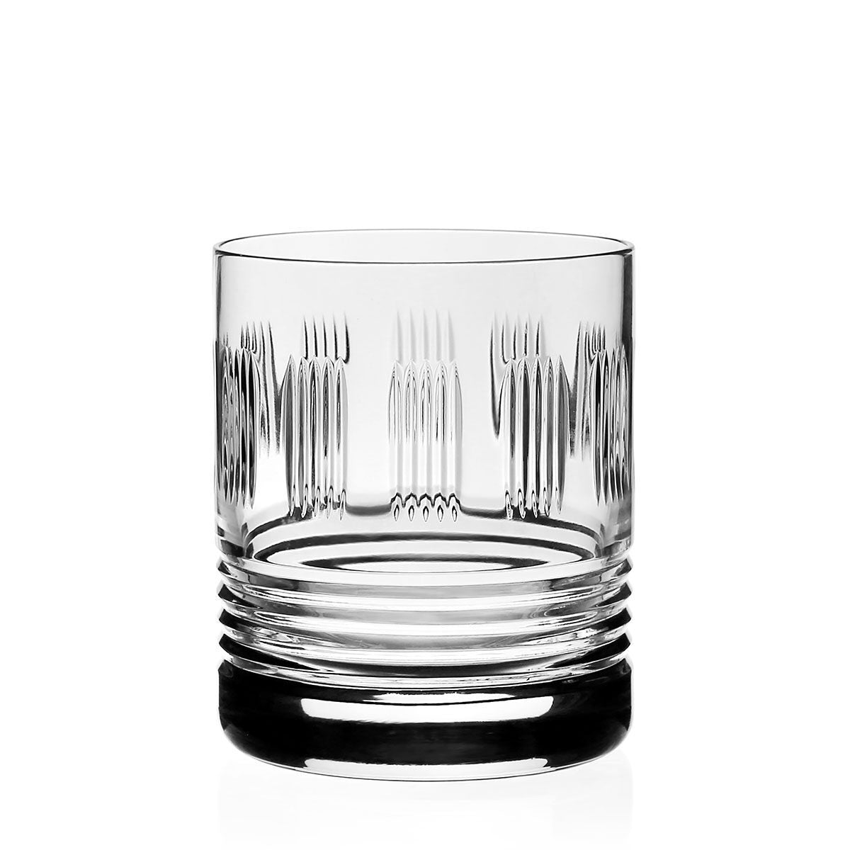 William Yeoward Zelda Tumbler Double Old Fashioned, handmade crystal, on a white background